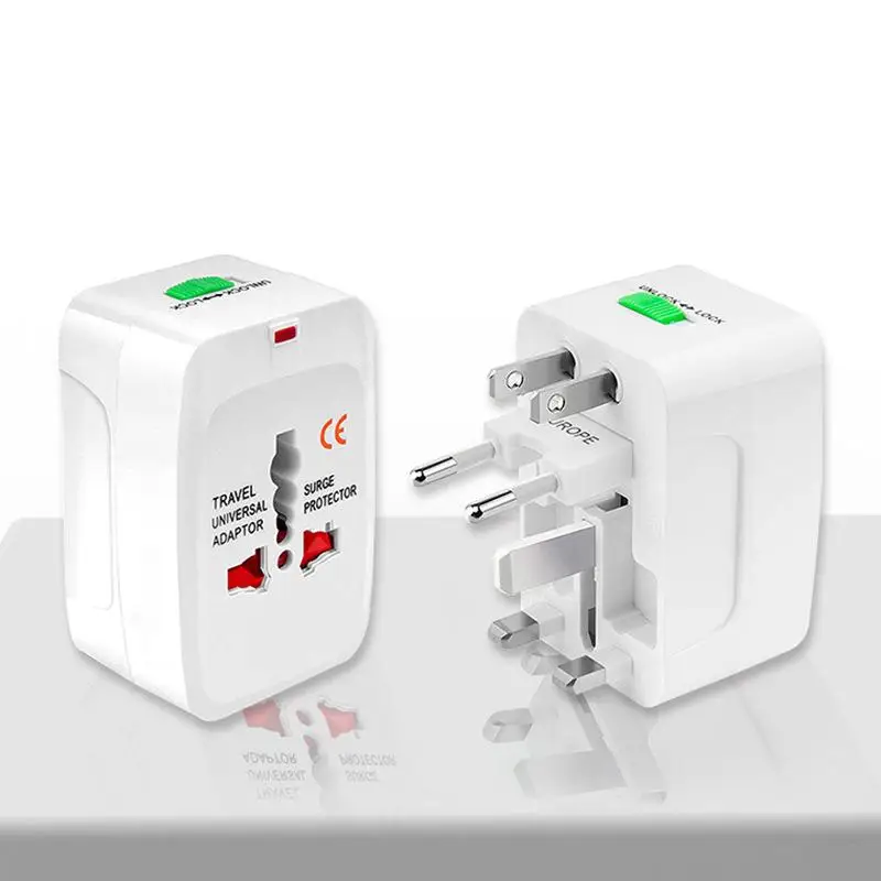 Universal Travel Plug Adapter Multi-country Compatible with AU US UK EU Sockets for International Trip Business Travel