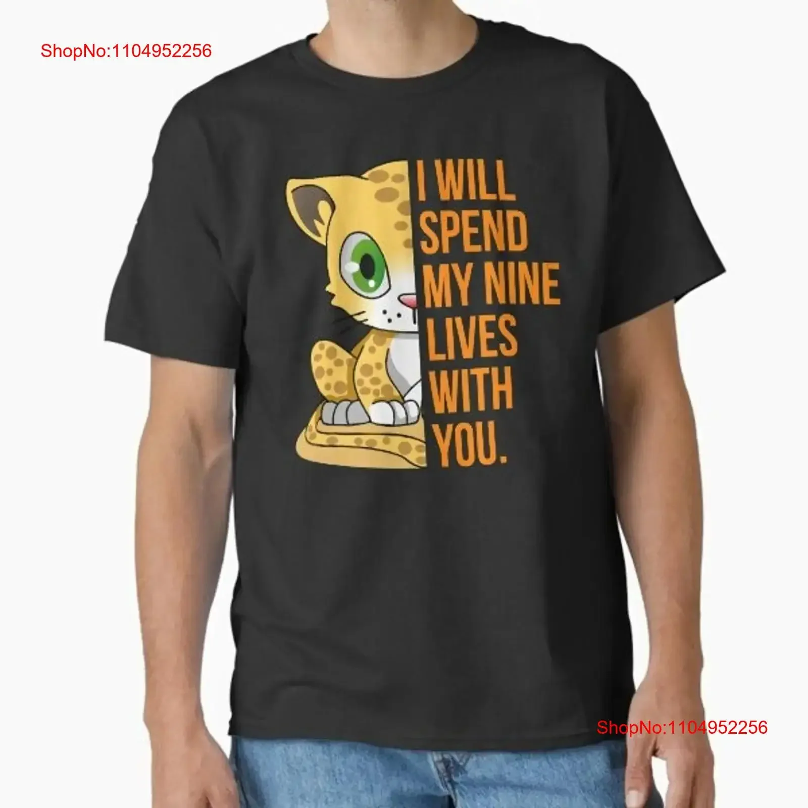 

cat i will spend my nine lives with you Classi Made in USA AUS T Shirt S 2XL vintage Washed designer clothes fashion
