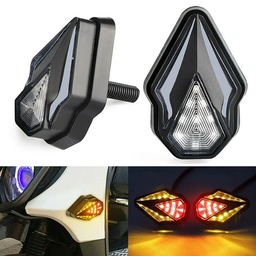 

2x Motorcycle Sequential LED Turn Signal DRL Blinker Light Indicator Flush Mount 2024 Hot Sale Brand New And High Quality