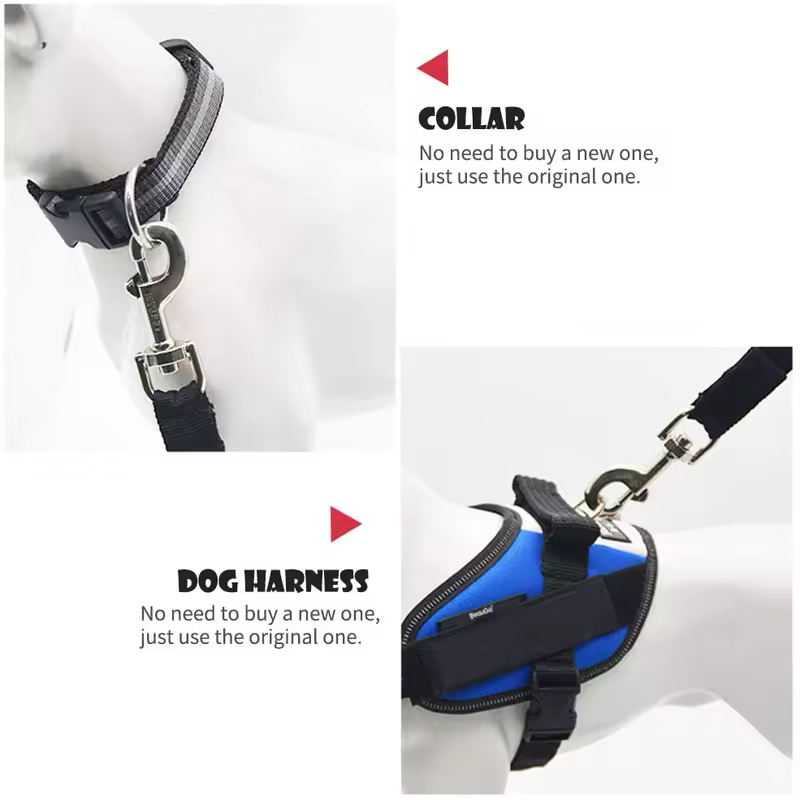 Adjustable Pet Cat Dog Car Seat  Belt Pet Seat Vehicle Dog Harness Lead Clip Safety Lever Traction Dog Collars Dog Accessoires - Image 4