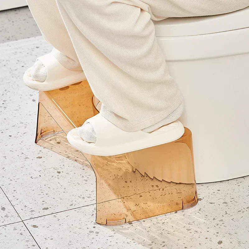 Household  Toilet Stool Thickened Non-slip Adult Children's Foot Stool Footstool Poop  Stool Plastic Bathroom Chairs