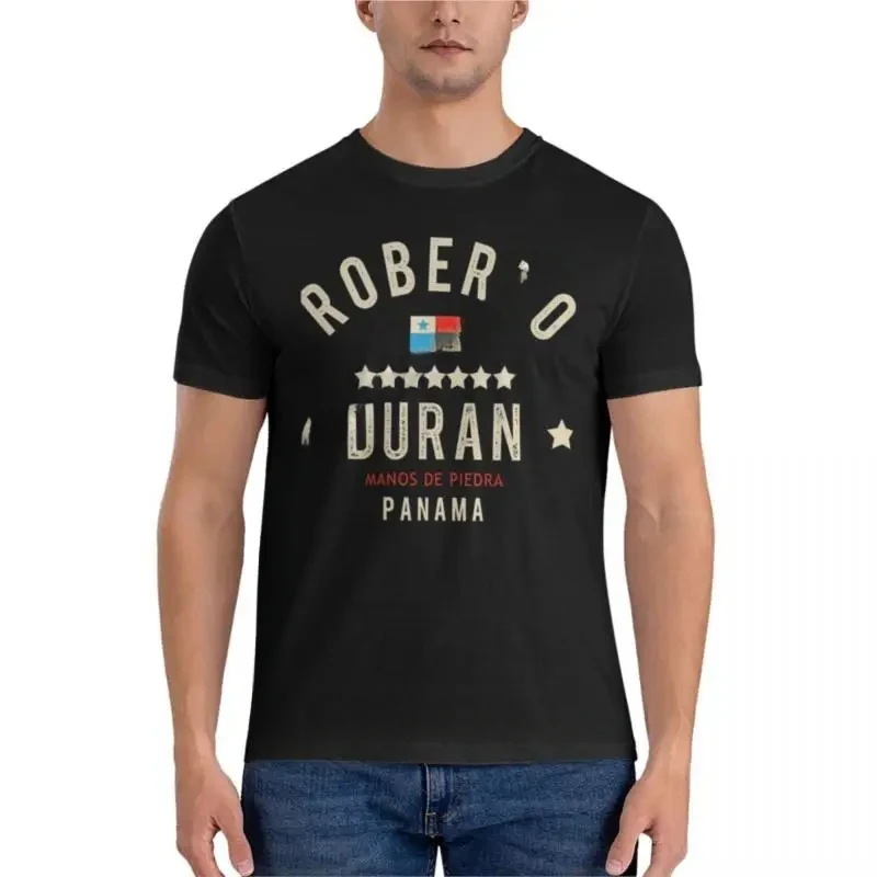 Vintage clothes man black men cotton tshirt Dedicated to Roberto Duran Classic T-Shirt oversized clothing harajuku summer style