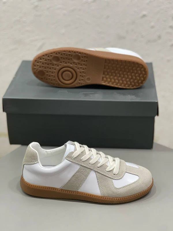 Dave&Di Fashion Soft Genuine Leather Training Shoes Women  Woman Patchwokr Vulcanized Casual Sneakers Women