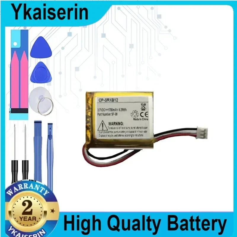 New 1600mAh SF-08 Battery for Sony SRS-XB10 SRS-XB12 Accumulator 3-wire Plug + Tools Batteries Warranty