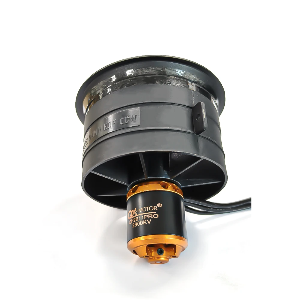 QX-MOTOR 5 Blades 64mm EDF Ducted Fan QF2611PRO with brushless motor for RC Multirotor Helicopter Drone Fixed-wing Parts view 4