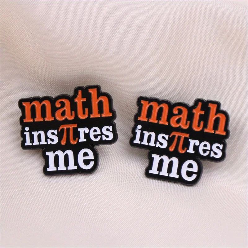 1pc Fun Science English Brooch, 