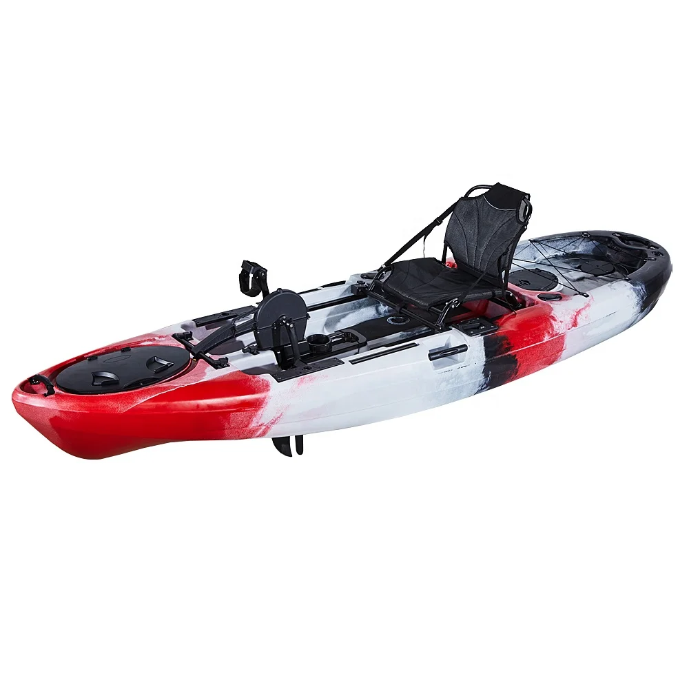 

China OEM Wholesale Not Inflatable Single Person Sea Paddle Fishing Kayak with Aluminum Frame Seat for Canoe Pedal Kayak