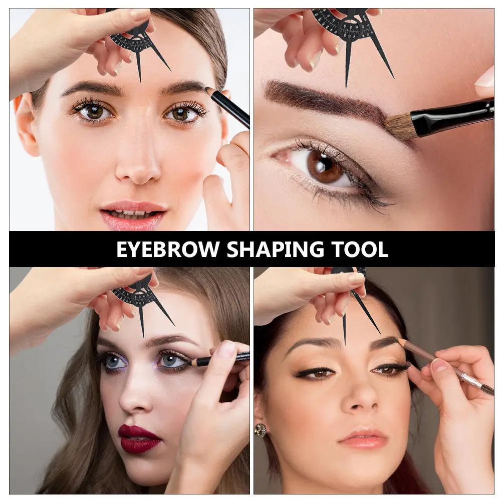 

Eyebrow Ruler Professional Shaping Tool Accurate Positioning Measuring Tool for Symmetrical Eyebrows Tattooing Threading Makeup