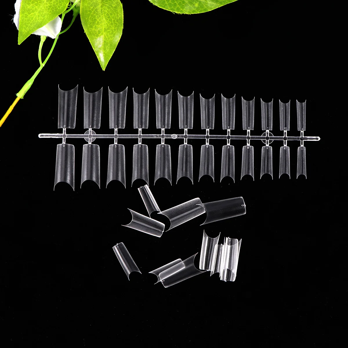 

240Pcs Fake Nail Piece Ultra-Thin Transparent Full Cover Stickers Manicure Patch DIY Nail Art Party Accessories