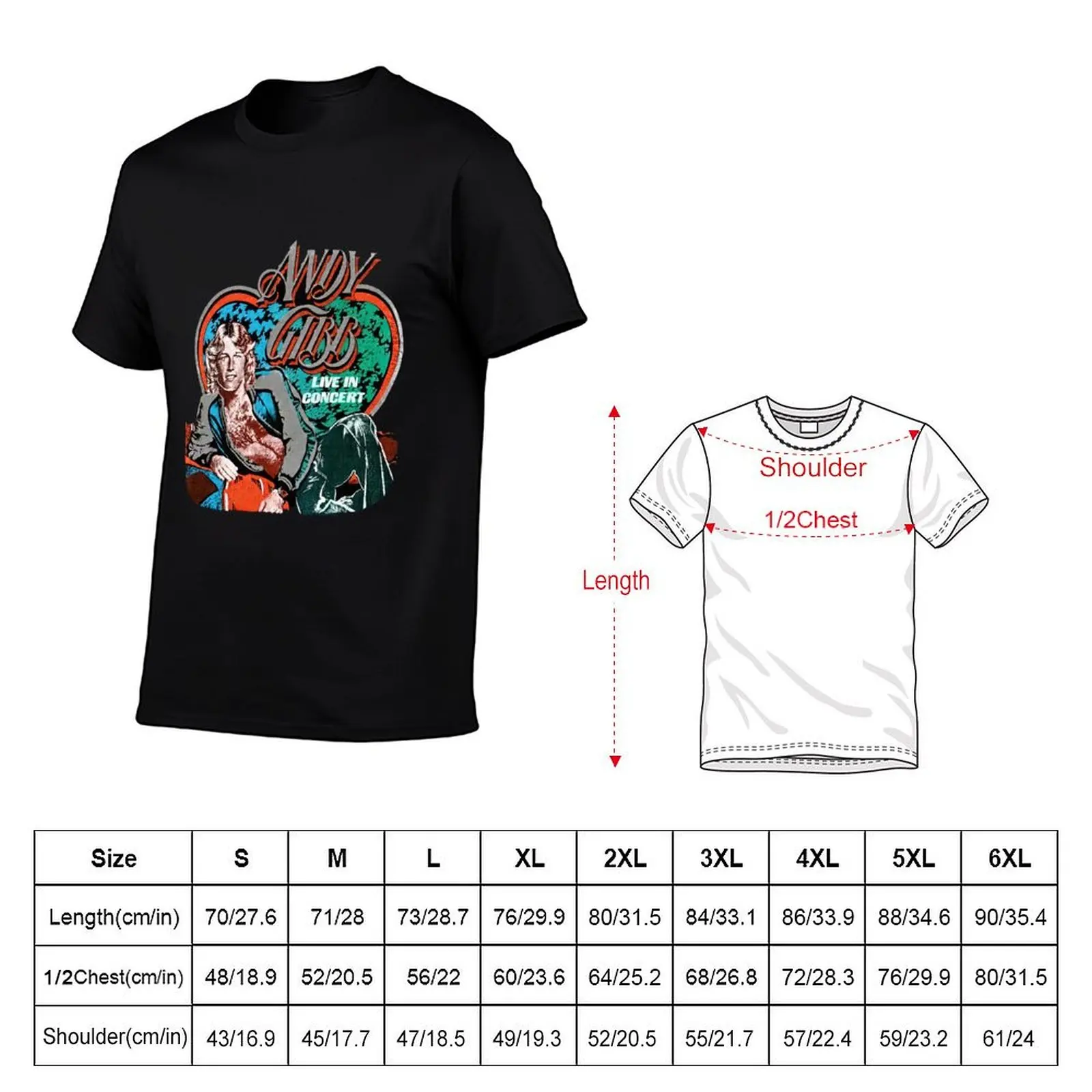 T-Shirt shirts mens t Live Andy Concert shirt t graphic essential Gibb shirt In man summer t