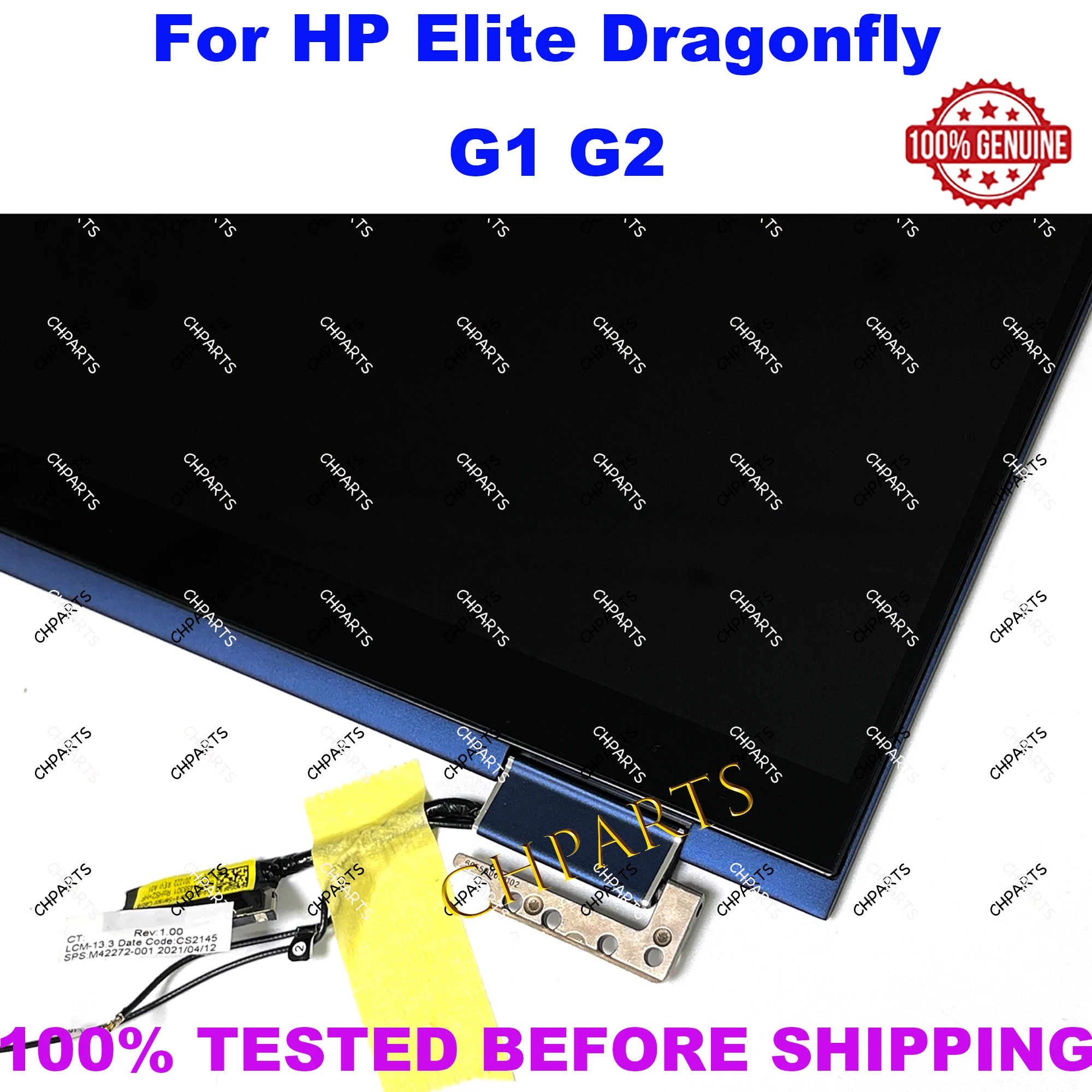 Imagem -03 - Lcd Touch Screen Substituição Assembly hp Elite Dragonfly g1 g2 1920x1080 M44360001 M44361-001 M42271-001 133 em