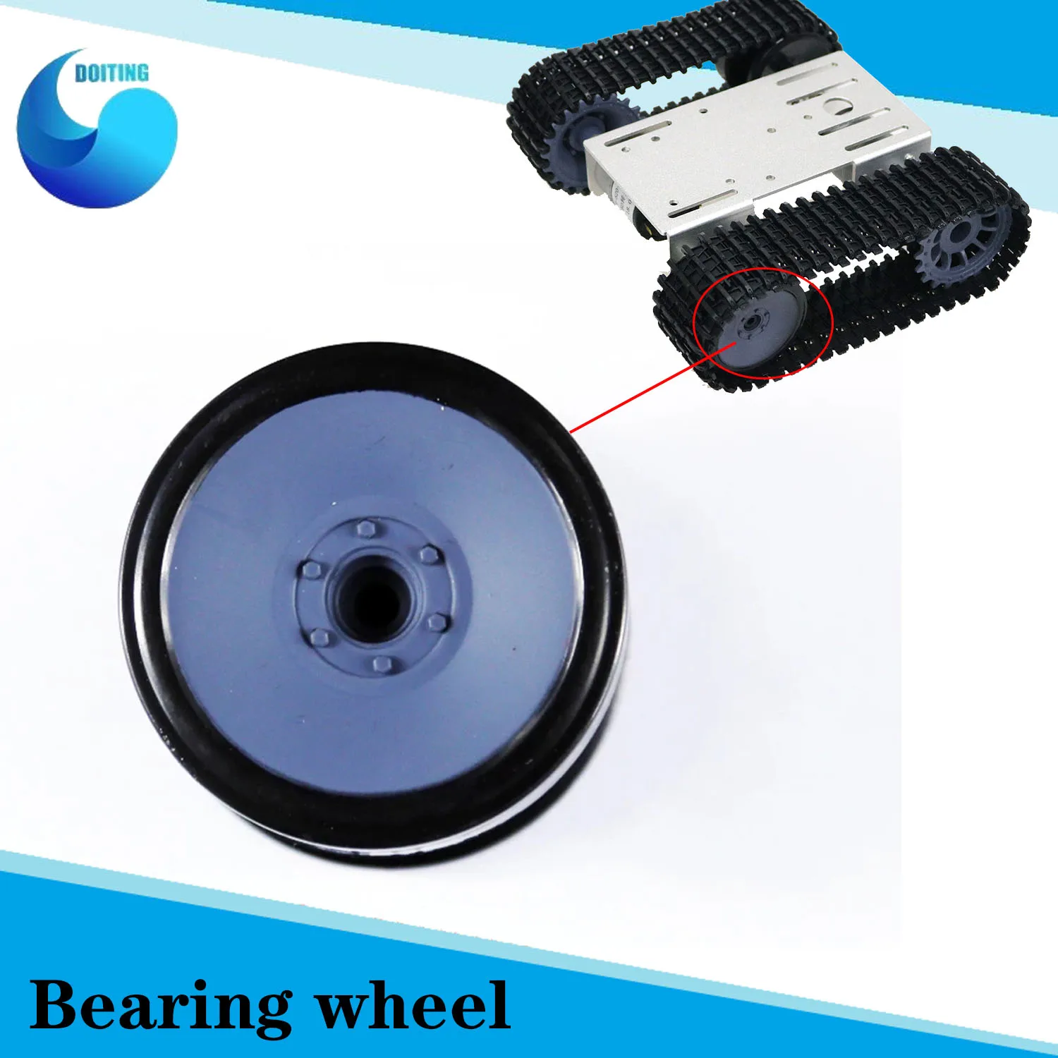 DOIT プラスチックベアリングホイールタンク車シャーシ/RC ロボットスマートカータンク部品 DIY カークローラー DIY パーツ