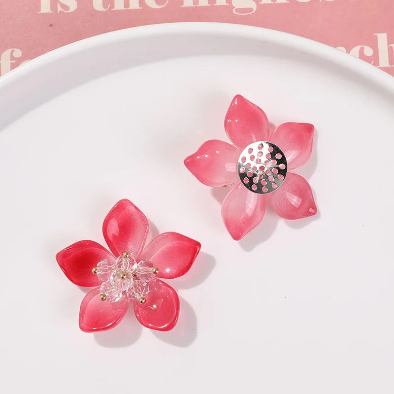 Clog Charms 1 Piece Crystal Flower Beaded DIY Handmade Decor Vintage Korean Princess Glamorous Shiny Elegant Cute