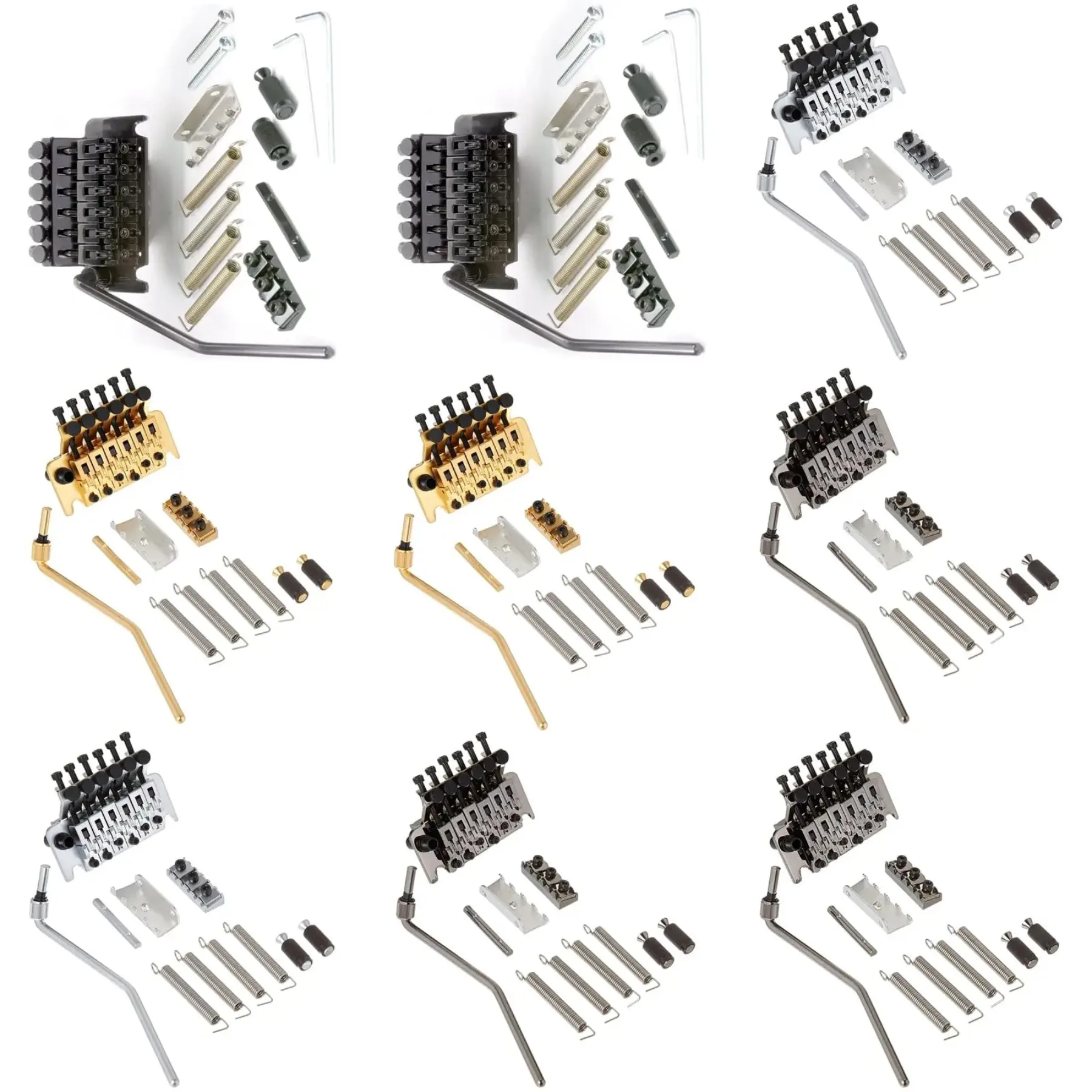 

Upgrade Special Tremolo Bridge Double Locking Tremolo System Bridge Stainless Block Length 34mm Made in Korea Guitar Accessoires