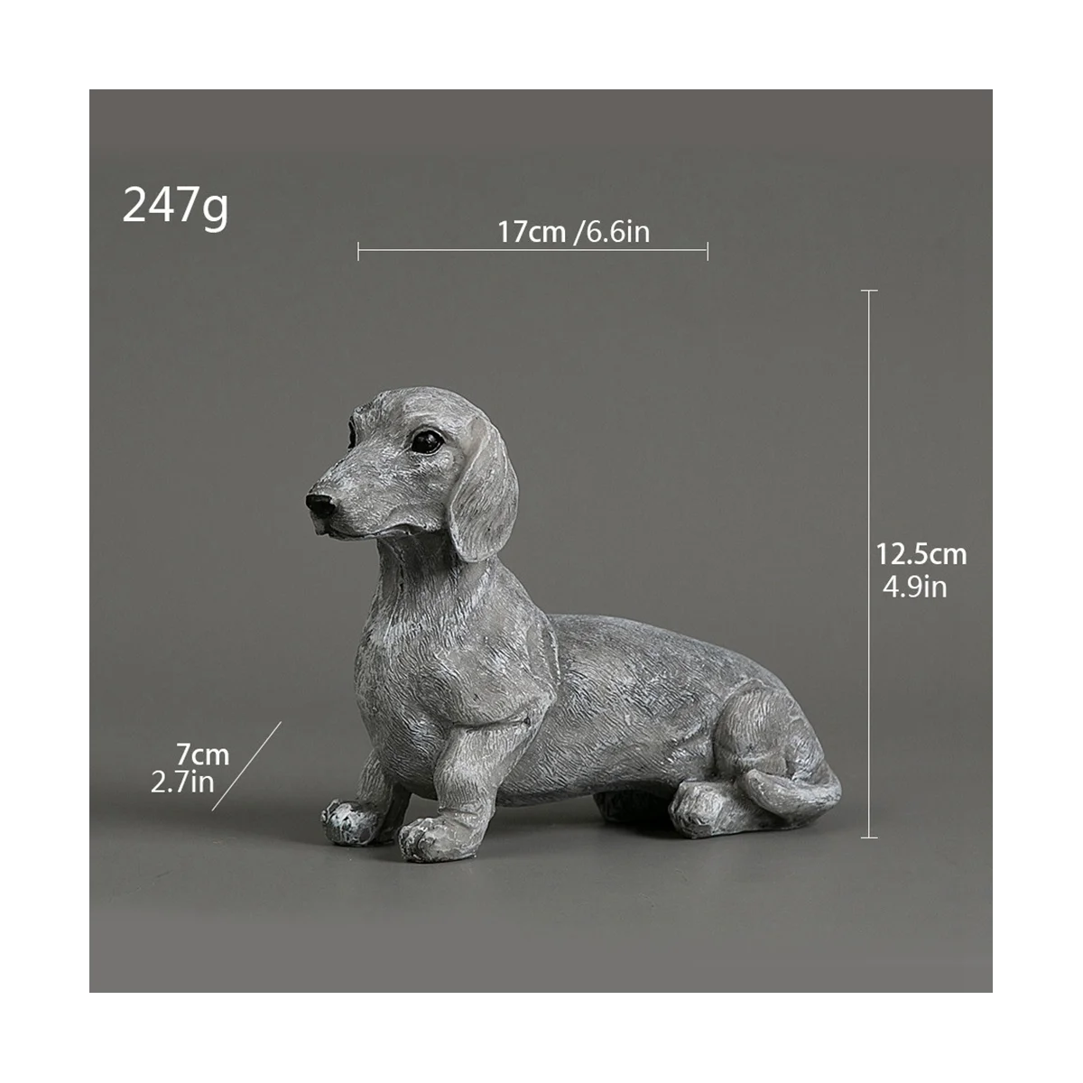 Dog Gifts Garden Decor - Dog Statue Outdoor for Patio Garden Lawn Decor,Pet Memorial Sculpture, Lying Position