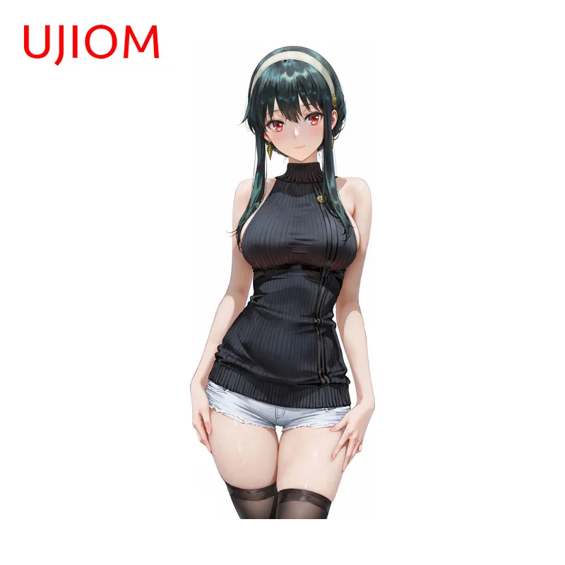 UJIOM Yor Forger Anime Waifu Wall Sticker Kawaii Interesting Figure Bedroom Decal Design For Computer Cooler Skateboard