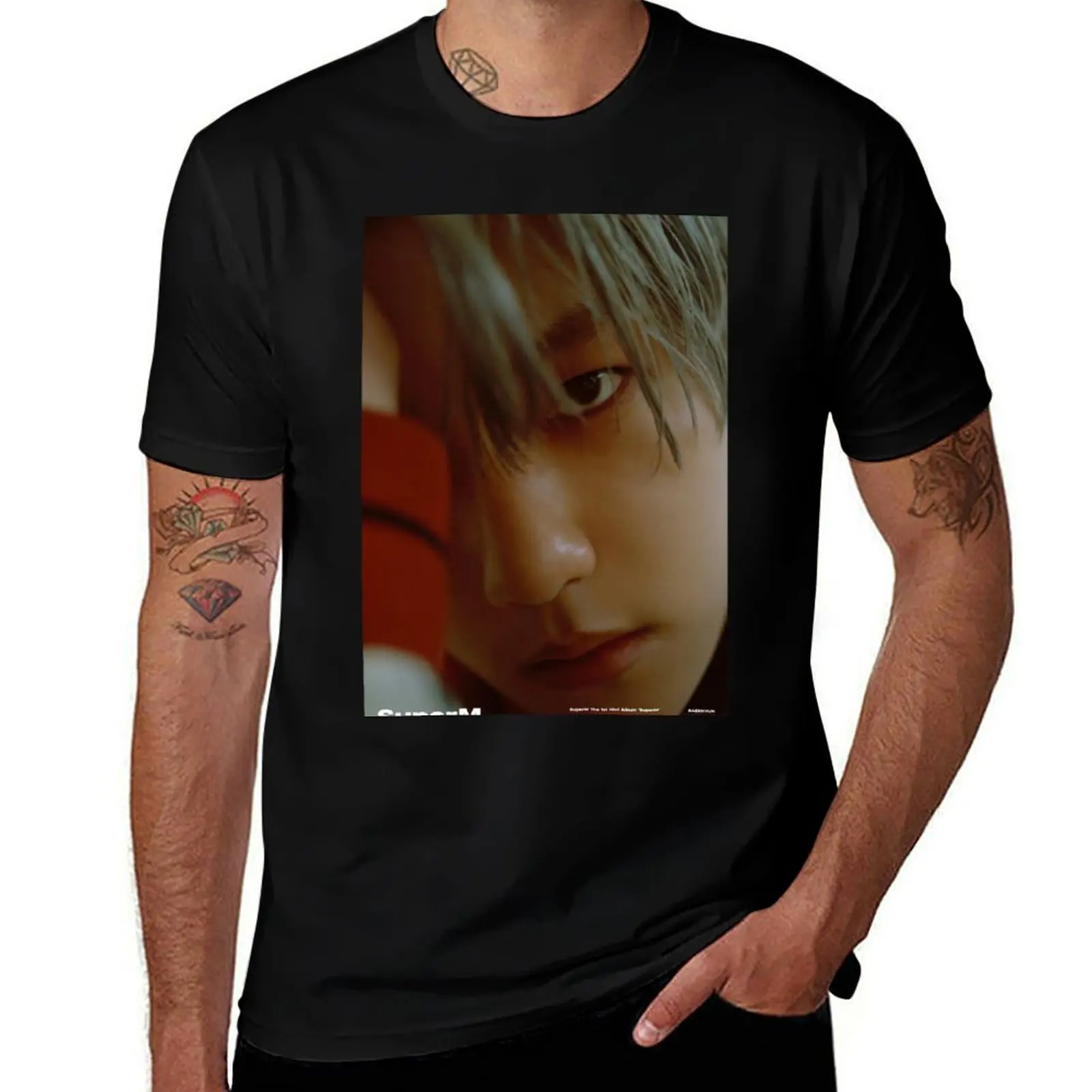SUPERM JOPPING BAEKHYUN T-Shirt t shirts for man slim fit T-Shirt