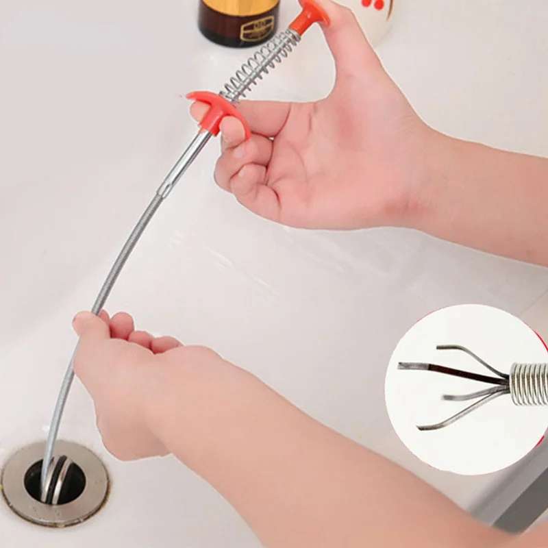 Multifunctional Cleaning Claw Hair Catcher Kitchen Sink Cleaning Tools Hair Clog Remover Grabber for Shower Drains Bath Basin