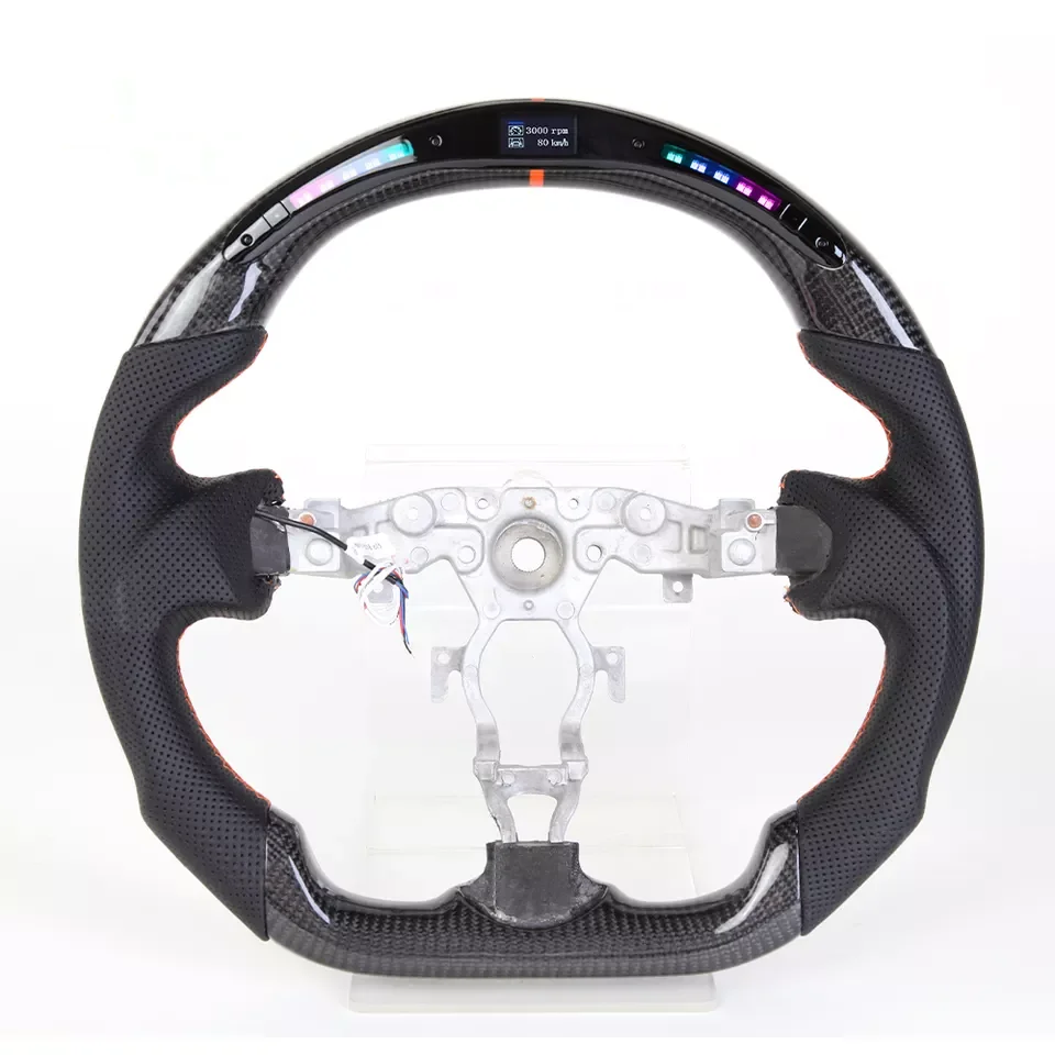 

100% Real Carbon Fiber Steering Wheel Fit For Nissan 370Z Steering Wheel Carbon Fiber