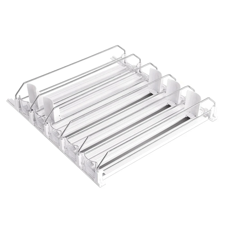 

Drink Organizer For Fridge, Self-Sliding Soda Can Dispenser For Refrigerator And Adjustable Width Durable