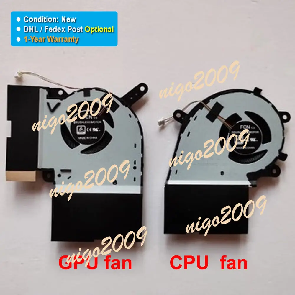 

CPU GPU Cooling Fan Fit for Asus ROG Strix G531GV G531GW G731GW G512LV G532LWS