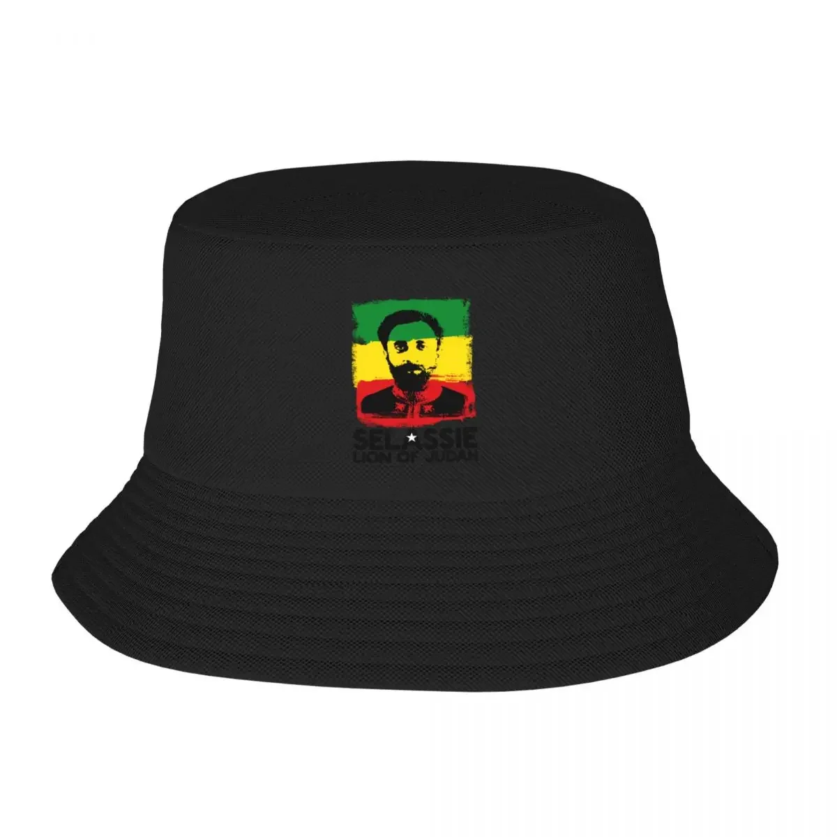 Haile Selassie Lion Of Judah Jah Rastafari Bucket Hat Dropshipping black Women's Hats 2024 Men's