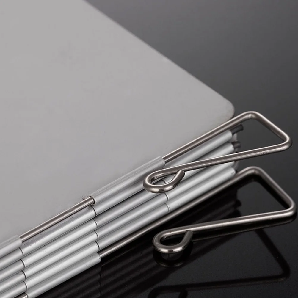 

8pcs Outdoor Wind Shield Foldable Aluminium Alloy For Camping Barbecue Picnic Lightweight Portable Fuel Saving Durable Oxidized