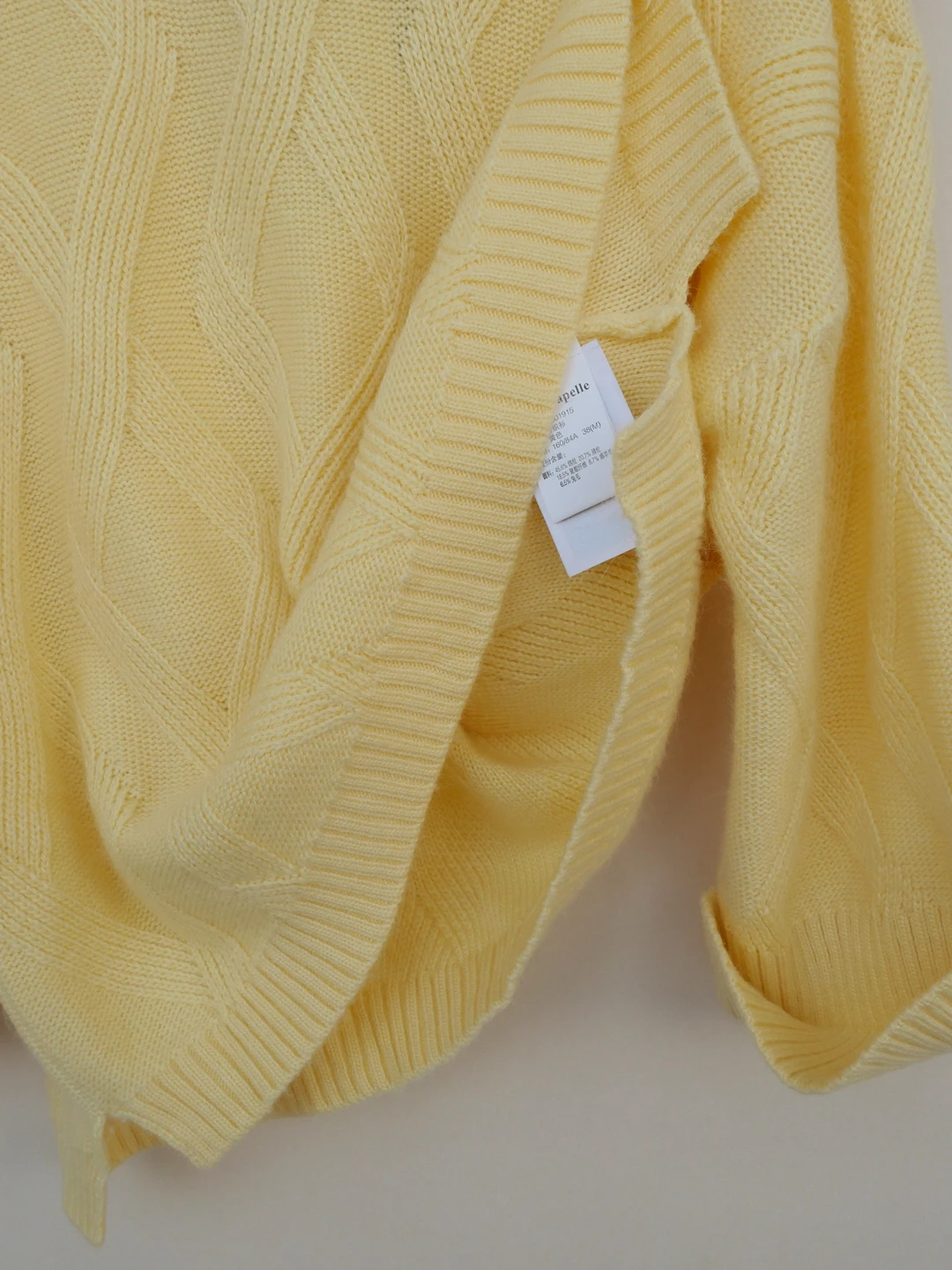 سترة نسائية للخريف والشتاء فضفاضة تناسب مزيج فرو الأرانب سترة ناعمة دافئة تسعة طول Sve مستديرة Ne عادية رقيقة صفراء #2