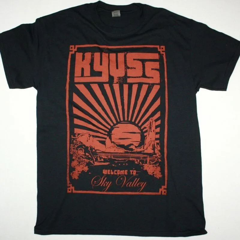 New Rare KYUSS WELCOME TO SKY VALLEY Short Sleeve Unisex S-5XL T-Shirt 8D316