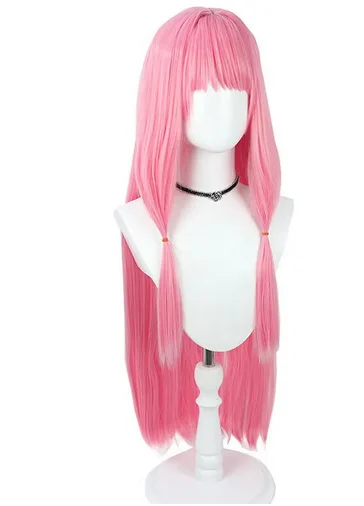 Kotonoha Akane Cosplay Wigs 90cm Women Long Straight Pink Party Synthetic Hair