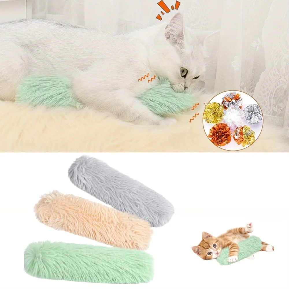 plus HC ATC and WTO Take Your Cat With You PS ELF-Hi Chew Toy Strip Pillow Funny Cat Toy Soft Interactive Cat Toy K Ten Peel Ed