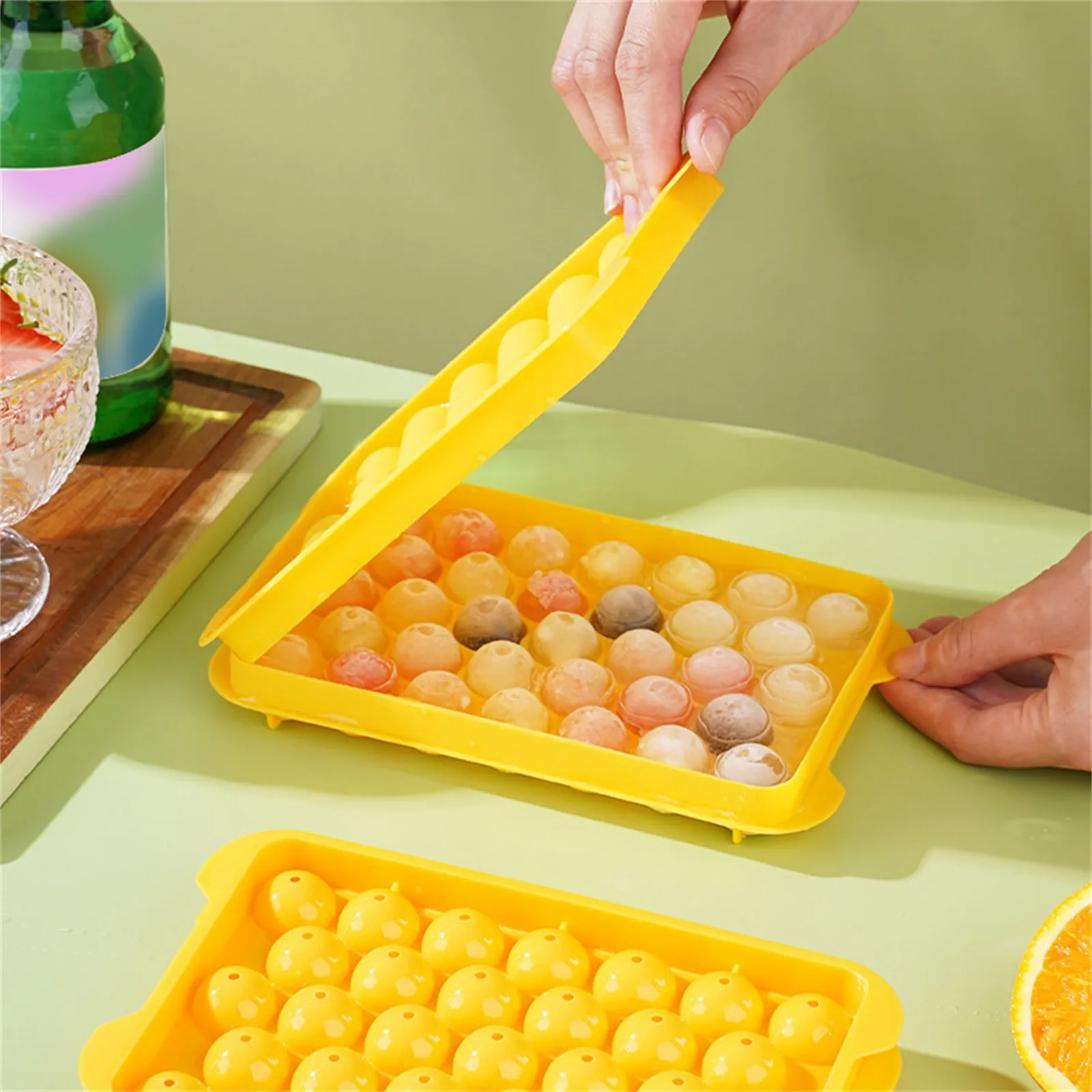 Mold Tray Maker Mini Ice Ball Mold Round Ice Cube Tray Easy Release Stackable Ice Maker Drink Coffee Cocktail Jelly Baking 2026 - view 5