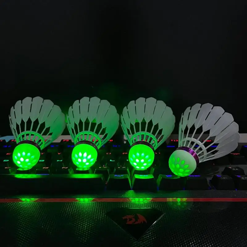

Luminous Windproof Badminton Ball Super Durable Unbreakable Outdoor Fluorescent Nylon Light Ball