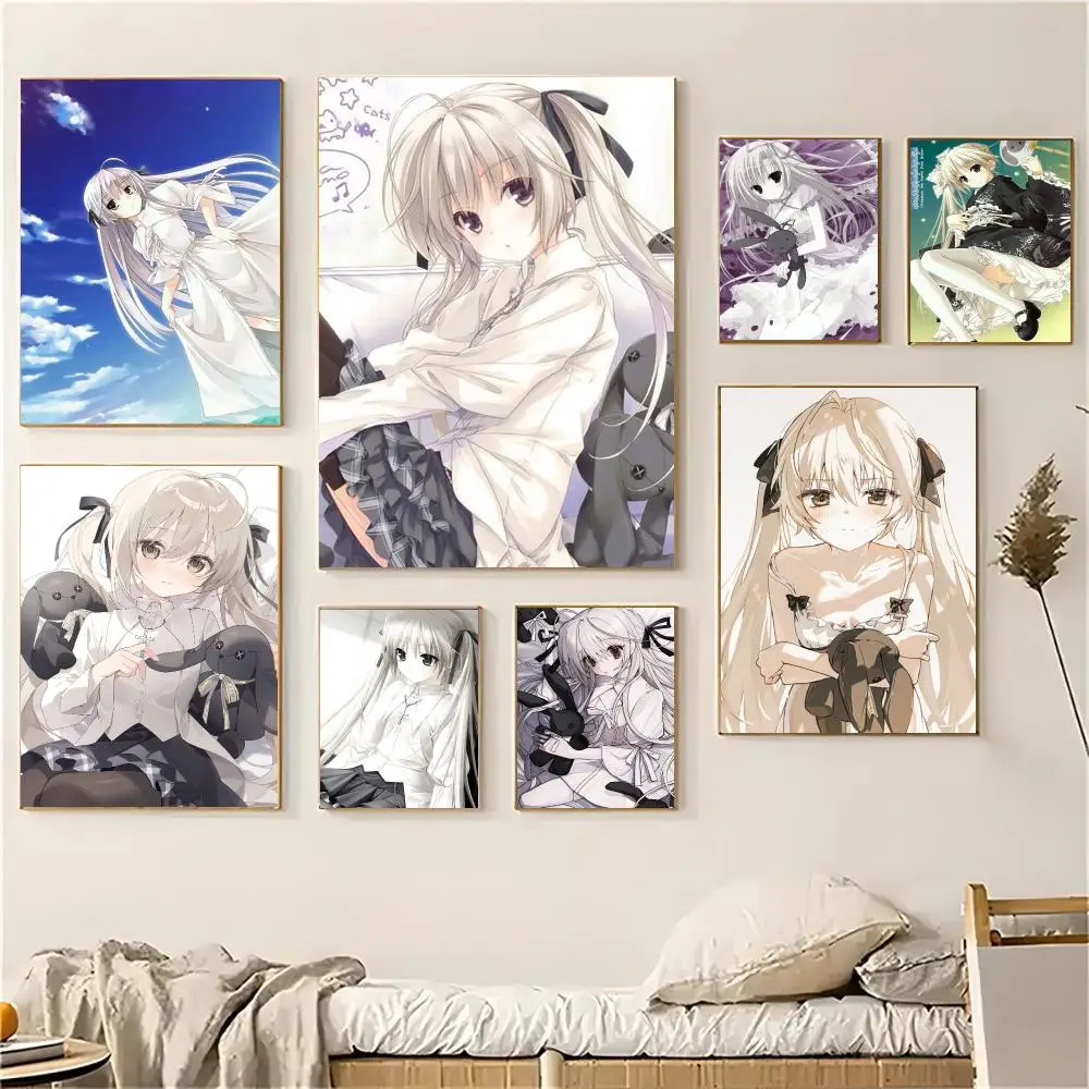 Sora Kasugano anime Poster Self-adhesive Decal Living Room Bedroom Party Bar Decor Moisture-proof Fade-resistant