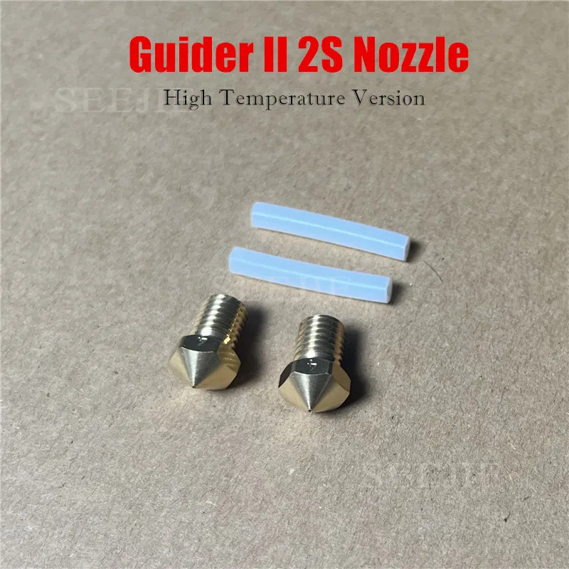 

2Pcs FLASHFORGE Guider 2S High Temperature Nozzle Set ( Includes PTFE Tube ) - 3D Printer Parts
