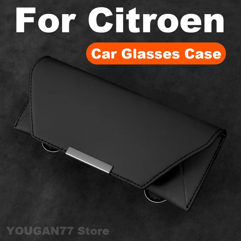 

Car Glasses Case For Citroen e-C3 E-Berlingo C5X Hypnos e-C4X C1 C3 C5 Aircross Jumpy C5X7 EC3 EC4 Universal Car Glasses Frame