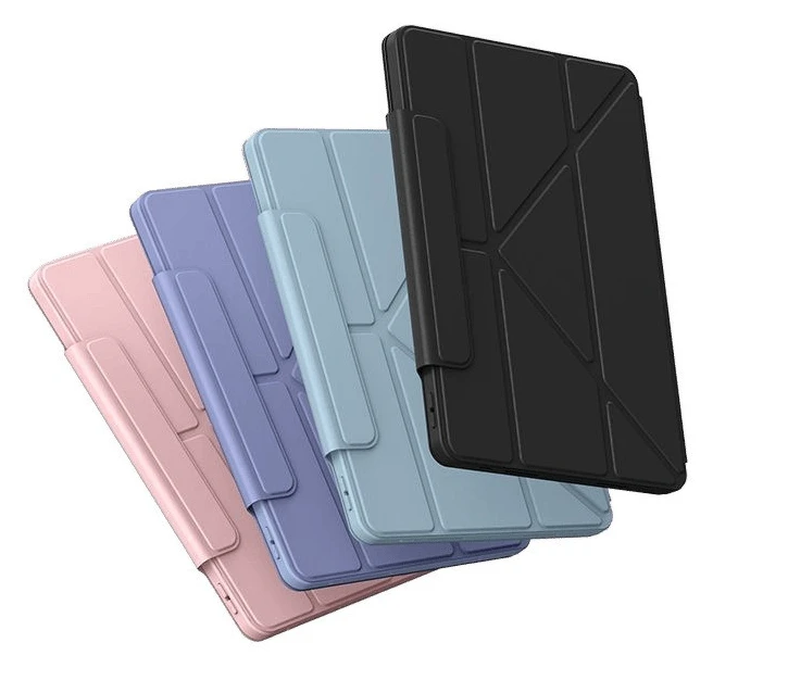حافظة Y قابلة للطي لهاتف Xiaomi Mi Pad 8 11.2 2025 لـ XiaoMI 6 5 11 بوصة لـ Redmi Pad 2 SE 11 12.1 غطاء حامل تلقائي للاستيقاظ/النوم