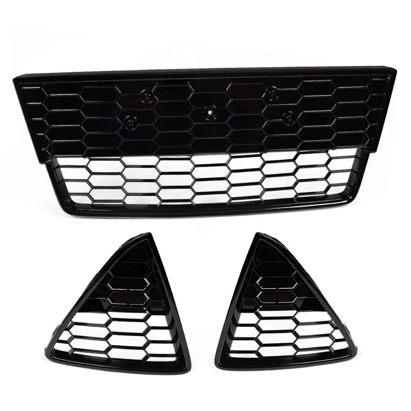 

3Pcs Car Honeycombed Front Bumper Lower Grille Grills for Focus 2012 2013 2014