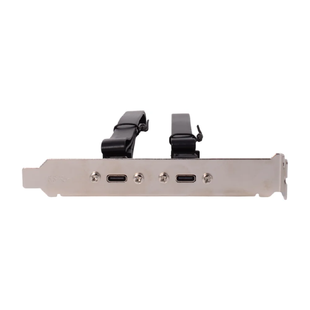 USB 3.2 KEY-A To PCI Baffle Adapter Cable TYPE-E To TYPE-C Female A Port Front Short 20G Flat Cable Chassis Bit 0.5M Cable