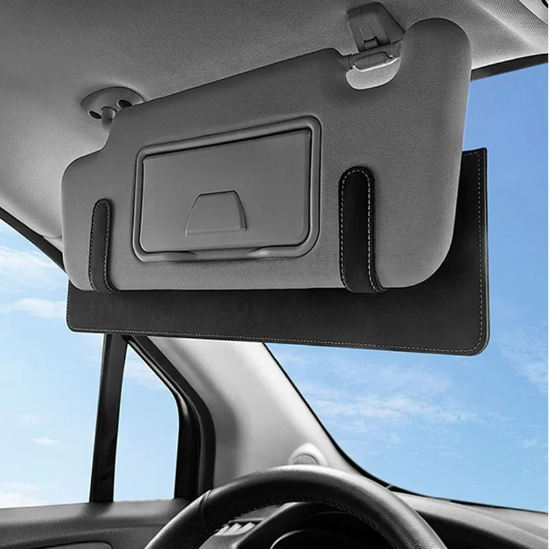 Universal Car Sun Visor Extender Sunshine Occlusion Shield Extension Board Anti Glare Eye Protection Adjustable Sun Block Panel