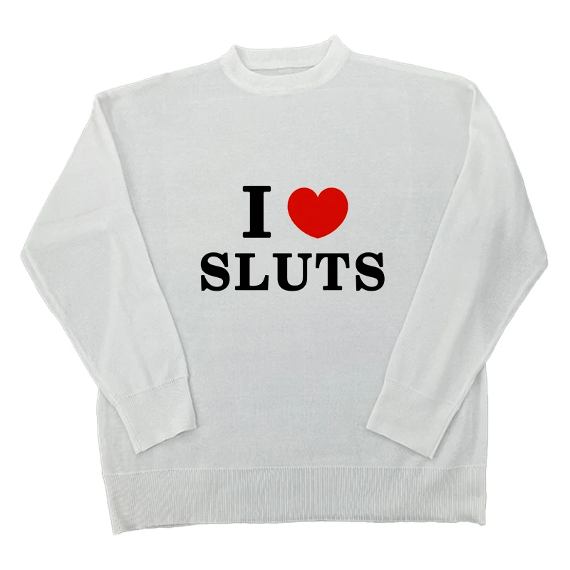 

Удобная одежда с круглым вырезом и принтом Fun Love, Y2K, женские толстовки с круглым вырезом, модная мягкая спортивная одежда, повседневные осенние пуловеры