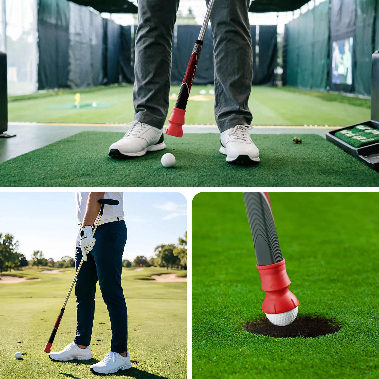 Golfball-Retriever mit Saugnapf, Putter-Griff-Aufnahmewerkzeug, 2er-Pack – Detail 5