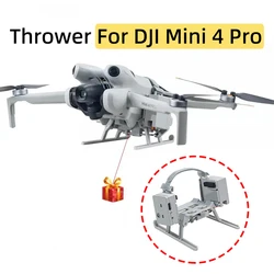 For DJI Mini 4 Pro Drone Thrower System Heighten Landing Gear Airdrop Remote Delivery Gifts Wedding Ring Sea Baits Accessories