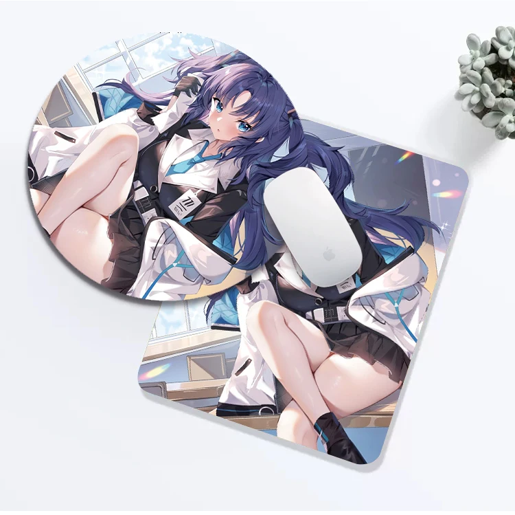 Hayase Yūka Anime Blue Archive Mat For S And L Size Gaming Mouse pad Gamer Company Keyboard Mouse Mats Carpet Computer Desk Mats