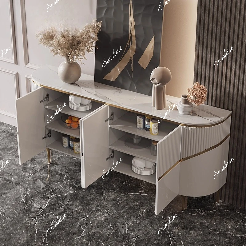 Modern simple porch cabinet light luxury style foyer home decoration locker  FT