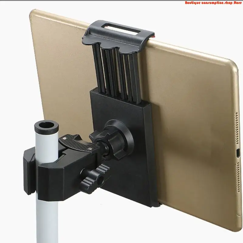 L9NA Universal Tablets Phone Holder Clip For 4.5 To 11inch Devices Bikes Car Gym