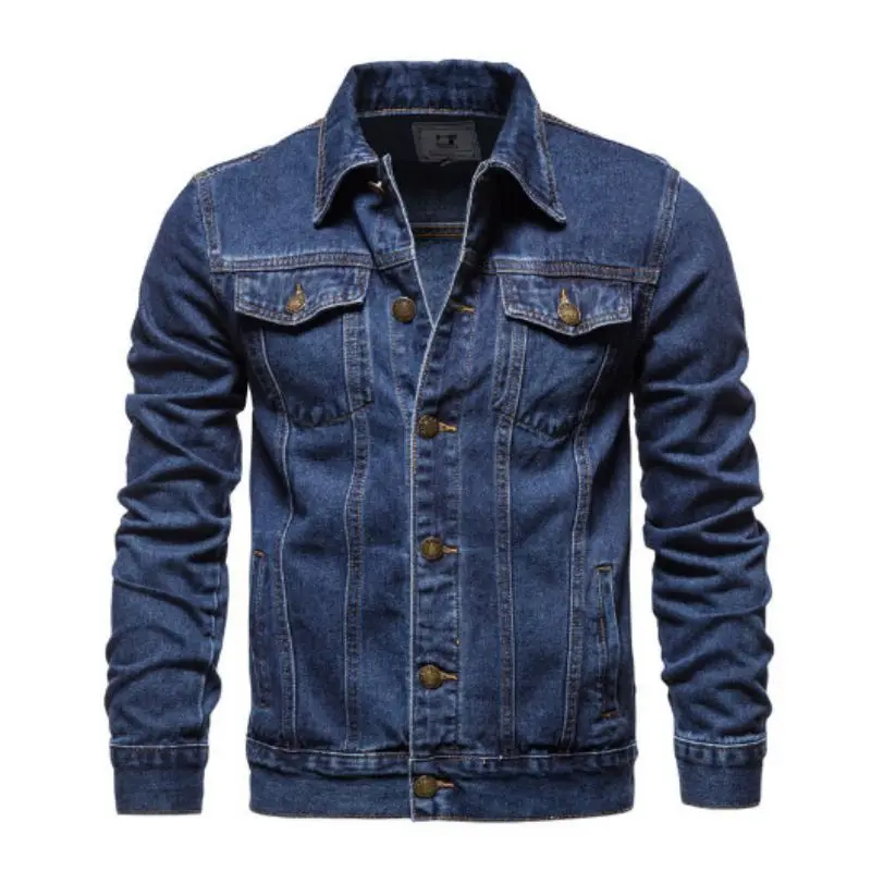 Immagine 3: Giacca in denim casual da uomo, stile giapponese, nuova collezione primavera autunno inverno 2026, cappotto da lavoro alla moda per giovani