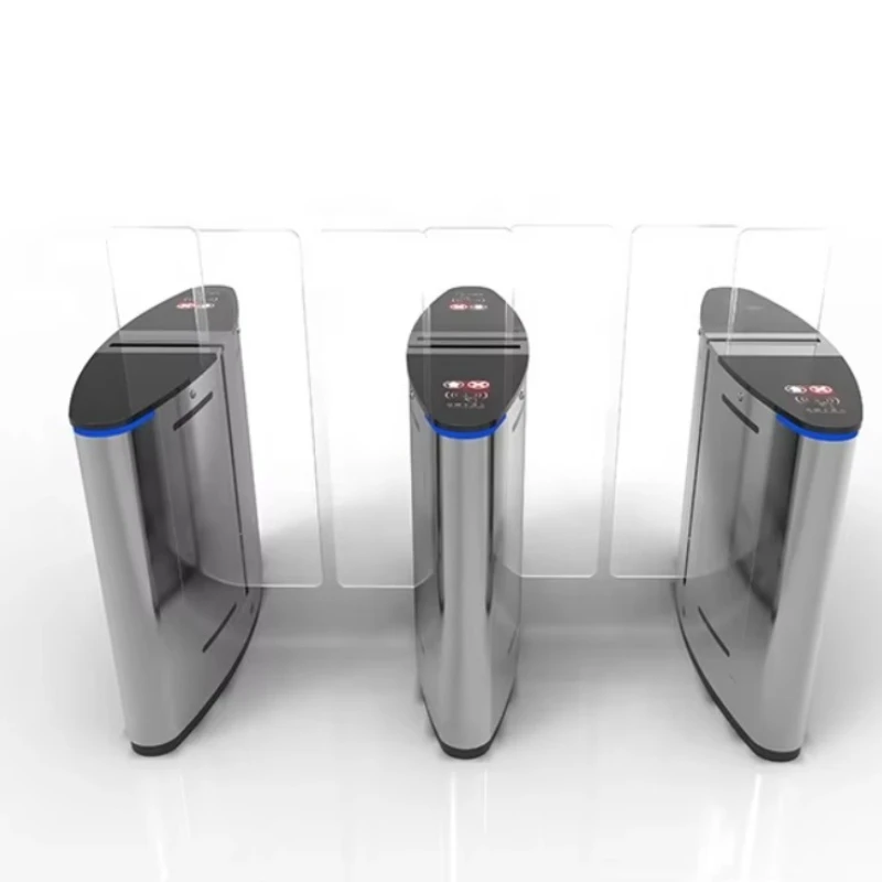 Hot Full Height Turnstile Sliding Gate RFID Card Reader Sliding Barrier Gate Optical Turnstile