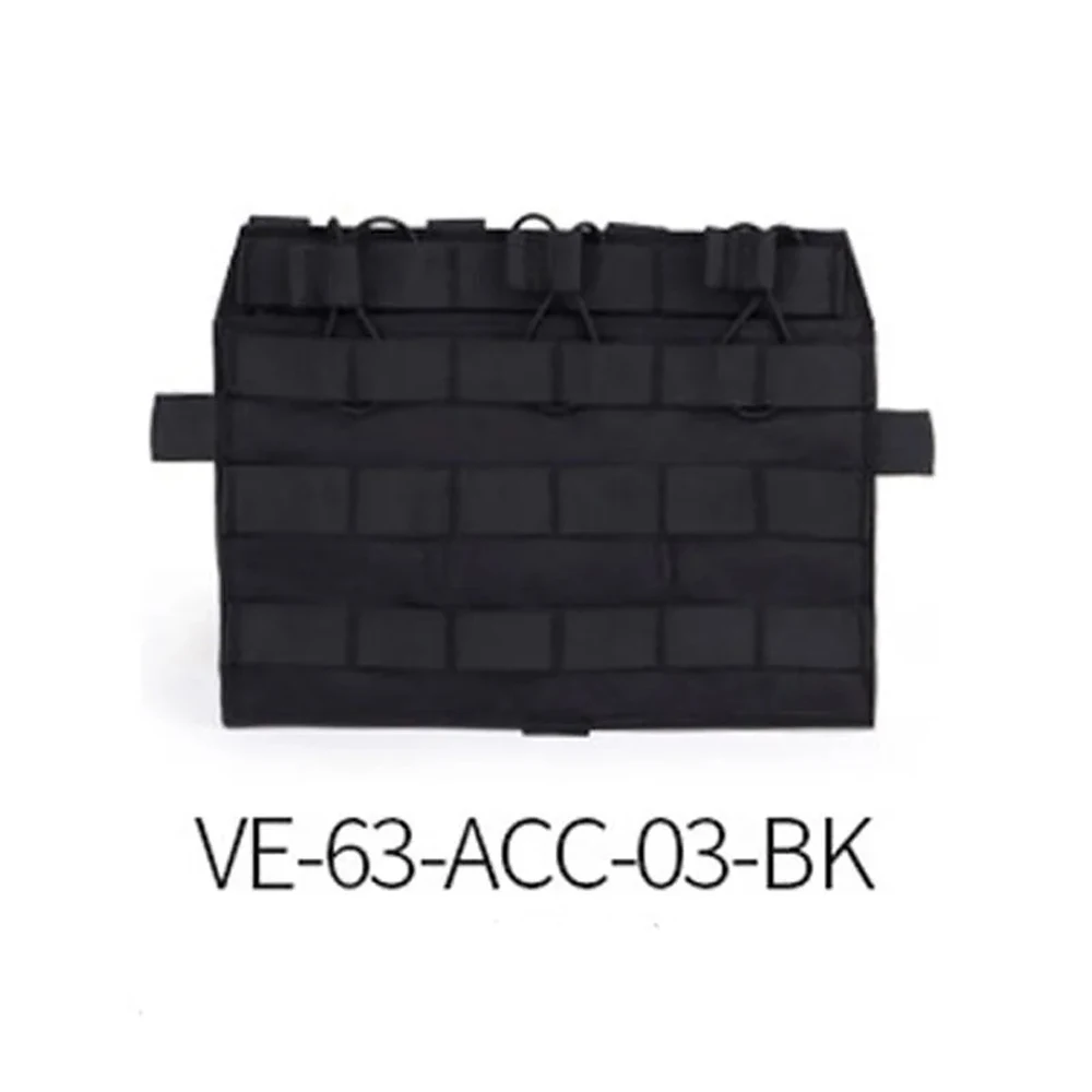 Molle M4 kantong Triple Mag luar ruangan, tutup dapat dilepas JPC2.0 AVS rompi luar ruangan Panel depan