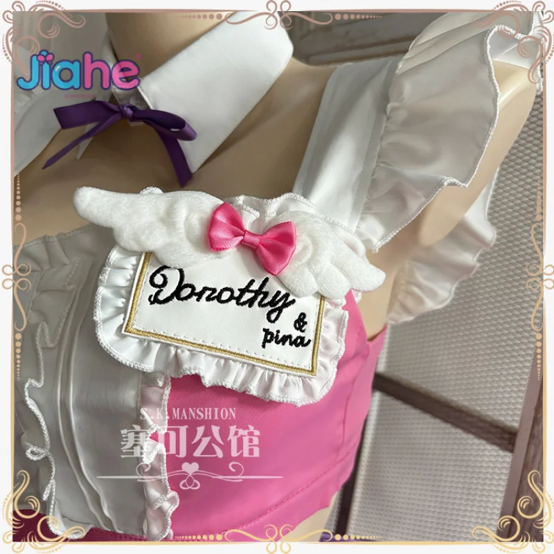 NIKKE: disfraz de Cosplay de la diosa de la victoria Dorothy doro, disfraz de Halloween, Carnaval, dulce vestido de Lolita, accesorios de peluca, uniforme de red de sirvienta para mujer